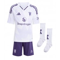 Manchester United Patrick Dorgu #13 Vonkajší Detský futbalový dres 2025-26 Krátky Rukáv (+ trenírky)